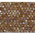 Mezzo Cristallo 4 mm Crystal Brown Rainbow - 50 Pz
