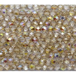 Mezzo Cristallo 4 mm Crystal Yellow Rainbow - 50 Pz