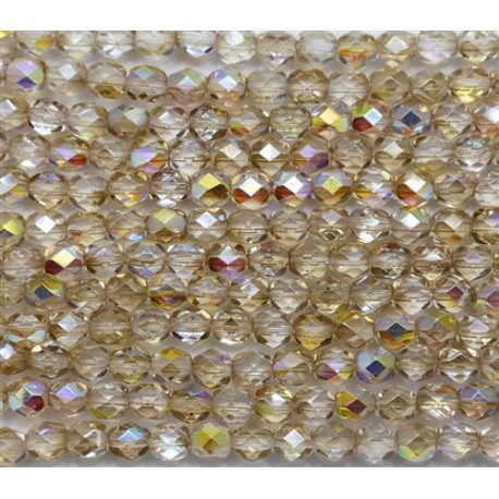 Mezzo Cristallo 4 mm Crystal Yellow Rainbow - 50 Pz