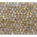 Mezzo Cristallo 4 mm Crystal Yellow Rainbow - 50 Pz