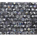 Mezzo Cristallo 4 mm Crystal Silver Rainbow - 50 Pz