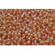 Perle Tonde in Vetro di Boemia 4 mm Crystal Orange Rainbow - 50 Pz