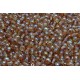 Perle Tonde in Vetro di Boemia 4 mm Crystal Brown Rainbow - 50 Pz