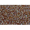Perle Tonde in Vetro di Boemia 4 mm Crystal Brown Rainbow - 50 Pz