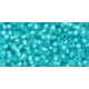 Rocailles Toho 11/0 Silver-Lined Milky Aqua