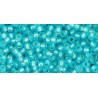 Rocailles Toho 11/0 Silver-Lined Milky Aqua