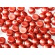 Cabochon Doppio Foro 6 mm Pastel Dark Coral - 10 pz
