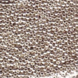 Miyuki Round Seed Beads 15/0 Galvanized Silver - 5 g - cod. 1051 (0181)
