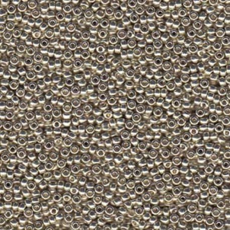 Rocailles Miyuki 15/0 Duracoat Galvanized Silver - 5 g - cod. 4201