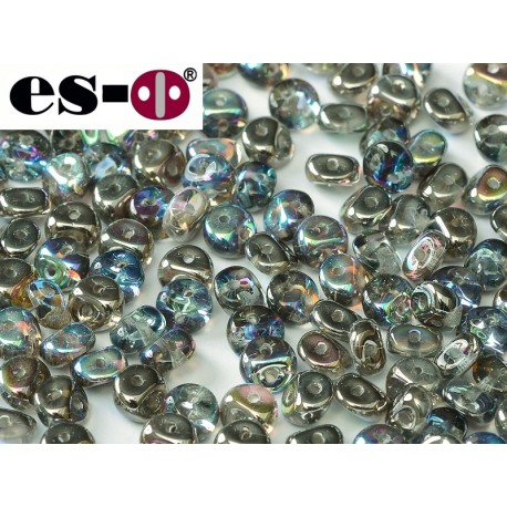 Es-O Beads 5 mm Crystal Graphite Rainbow - 5 g