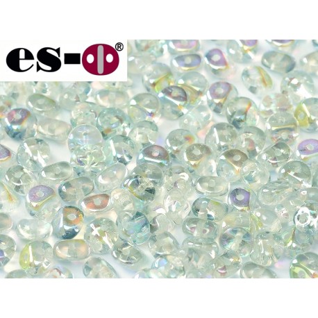 Crystal Blue Rainbow 5mm 100 pcs Es-O Beads Czech Pressed Glass Beads