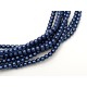 Glass Pearls 2 mm Matted Egyptian Blue - 50 pcs