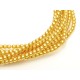 Perle Cerate in Vetro 4 mm Light Gold - 50 Pz