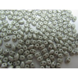 Miniduo 2 x 4 mm Pastel Grey Pearl - 5 g