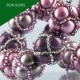 Candy Beads 8 mm Jet Mat - 20 pz