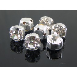 Chatons with setting ss30 (6,4-6,60 mm) Crystal - 5 pcs