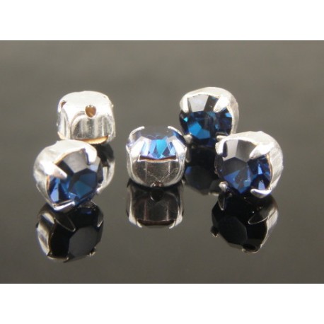 Chatons incastonati ss30 (6,4-6,60 mm) Plum - 5 pz