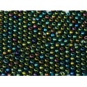 Perle Tonde in Vetro di Boemia 3 mm Iris Green - 50 Pz