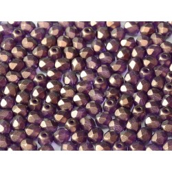 Mezzo Cristallo 4 mm Crystal Gold Touch Magenta - 50 Pz