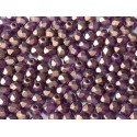 Mezzo Cristallo 4 mm Crystal Gold Touch Magenta - 50 Pz
