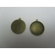Base per Cabochon Tonda 28 mm - Color Bronzo Anticato - 1 pz