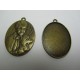 Base per Cabochon Ovale 47x33x3 mm - Color Bronzo Anticato - 1 pz