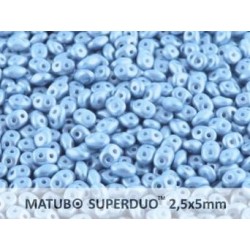 Superduo 2,5x5 mm Pastel Light Sapphire - 10 g