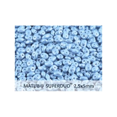 Superduo 2,5x5 mm Pastel Light Sapphire - 10 g