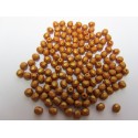 Mezzo Cristallo 4 mm Gold Shine Brownish-Red - 50 Pz