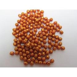 Mezzo Cristallo 4 mm Gold Shine Brick-Red - 50 Pz