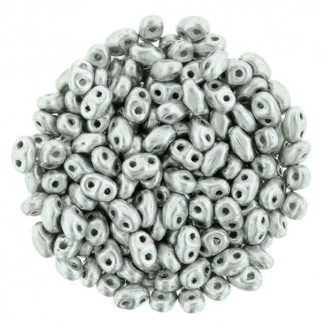 Miniduo 2 x 4 mm Matte Metallic Alluminium - 5 g Miniduo 2 x 4 mm Matte Metallic Alluminium - 5 g