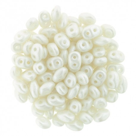 Superduo 2,5x5 mm Pearl Shine White - 10 g