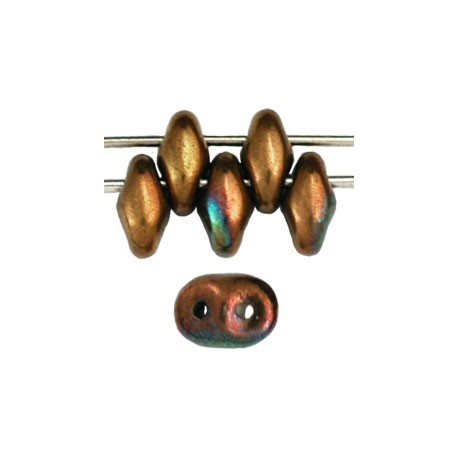 Superduo 2,5x5 mm Bronze Vega Opaque Olivine - 10 g