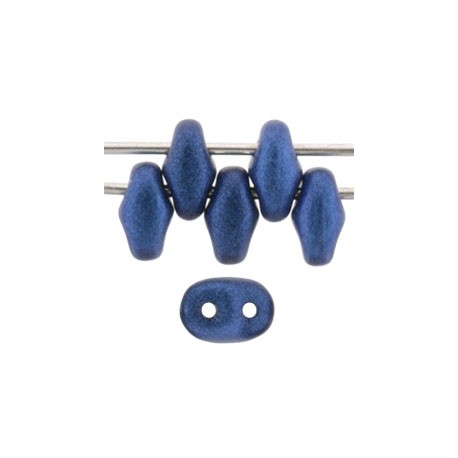 Superduo 2,5x5 mm Metallic Suede Blue - 10 g