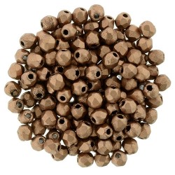 Mezzo Cristallo 2 mm Matte Camel Gold - 50 Pz