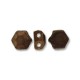 Honeycomb Jewel 6 mm Jet Bronze - 20 Pz