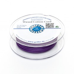 Waxed Cotton Cord Griffin Amethyst 1,5 mm