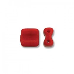 Groovy Tiles 6 mm Opaque Red - 20 Pcs