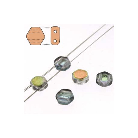 Honeycomb 6 mm Crystal Graphite Rainbow - 20 Pz