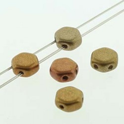 Honeycomb 6 mm Matte Metallic Iris Light Gold - 20 Pcs