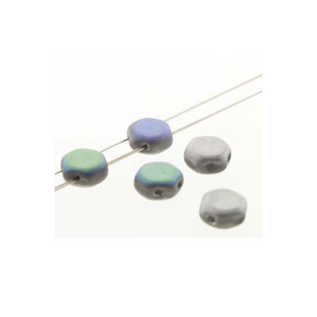 Honeycomb 6 mm Glittery Matte Silver - 20 Pz