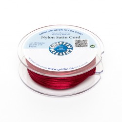 Cordoncino in Raso di Nylon Griffin Granato 1 mm