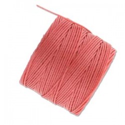 S-Lon Bead Cord 0.5 mm Chinese Coral - 1 Spool 70 m