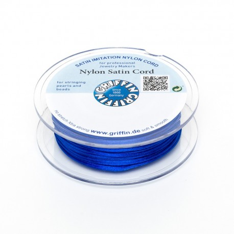 Cordoncino in Raso di Nylon Griffin Blu 1 mm
