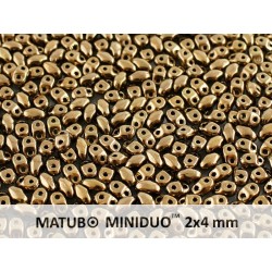 Miniduo 2 x 4 mm Gold Bronze 24 Carats - 5 g
