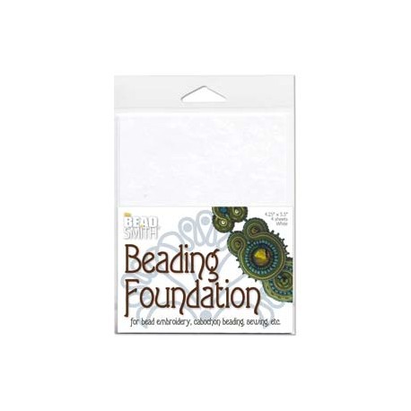 Beadsmith Beading Foundation 14 x 10 cm Bianco - 4 pz
