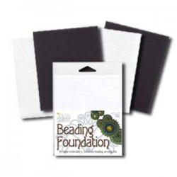Beadsmith Beading Foundation 14 x 10 cm 2 Nero + 2 Bianco - Tot. 4 pz