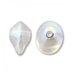 UFO Beads 7 x 11 mm Crystal AB - 10 pz