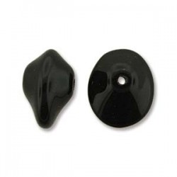 UFO Beads 7 x 11 mm Jet - 10 pz