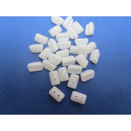 Roofy Beads 5 x 8 mm Chalk White - 20 pz